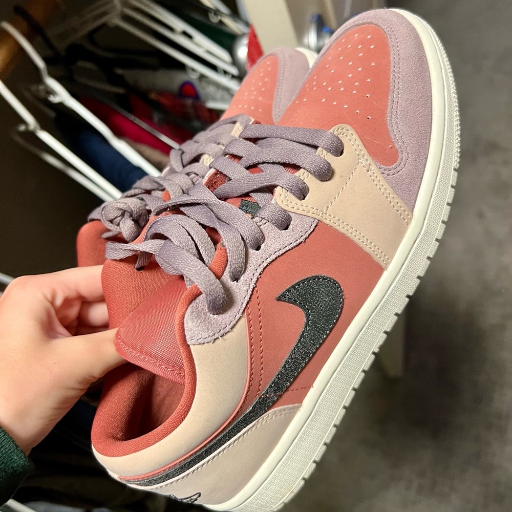 Jordan Women's Sneakers in Pink and Black